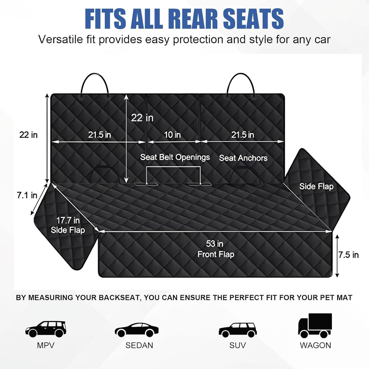 Premium Waterproof Dog Car Seat Cover