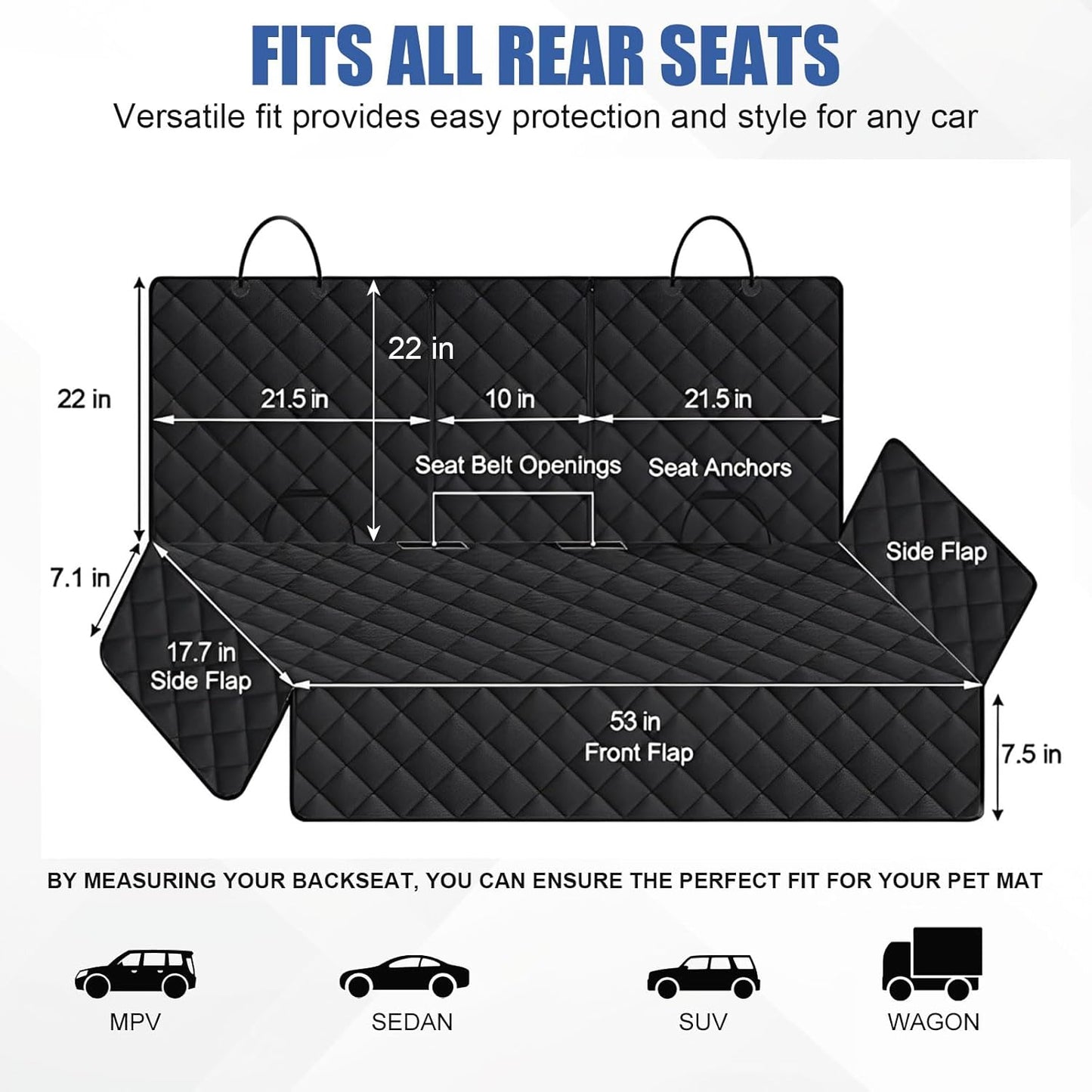 Premium Waterproof Dog Car Seat Cover